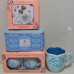 Blue Floral Tea Set with Mug Bridgerton